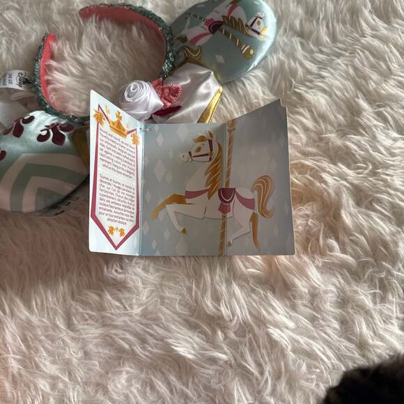Disney Parks Minnie Mouse The Main Attraction King Arthur Carrousel Ear Headband